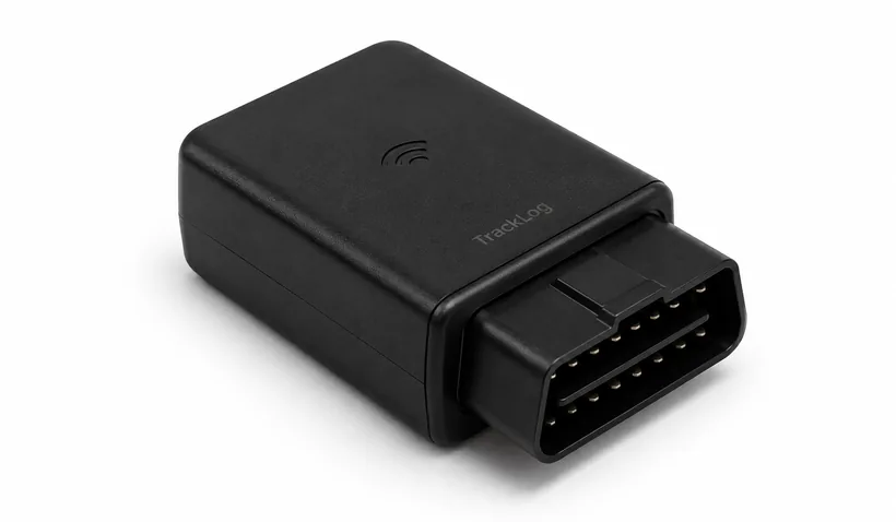 TrackLog T1: OBD-Ortungsgerät mit Steckkontakt, Produktfoto