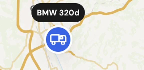 Live-Standort des Fahrzeugs BMW 320d bei Gleisdorf auf der Karte