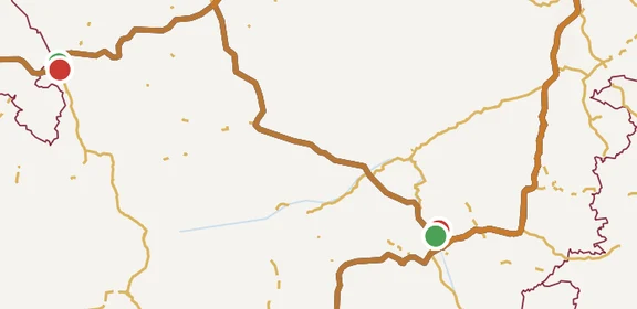 Aufgezeichneter Routenverlauf auf der Live-Karte